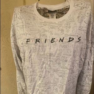 Friends long sleeve shirt size small.  💯 cotton made in Egypt good condition